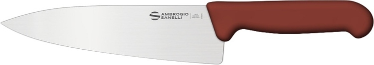 Нож кухонный Sanelli Ambrogio SC49020N (коричн.ручка, 20 см)
