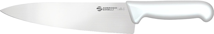 Нож кухонный Sanelli Ambrogio SC49020W (белая ручка, 20 см)